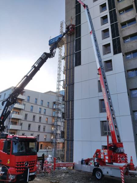 Location d'une grue pour ossature bois