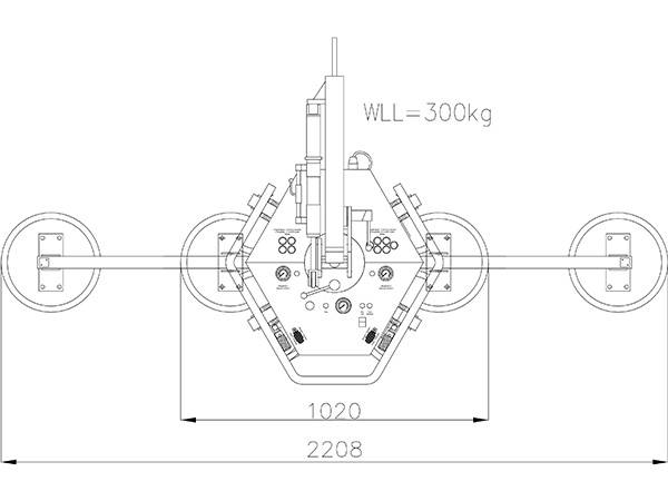 Location d'un palonnier Kappel  1 à 8 Ventouses - 100kg à 600kg à Lyon