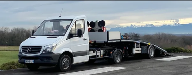 Semi-remorque Sprinter Porte-Engins pour le transport d'engins de chantier à Lyon