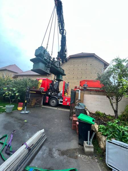 Manutention de machines outils à Saint-Chef (38)