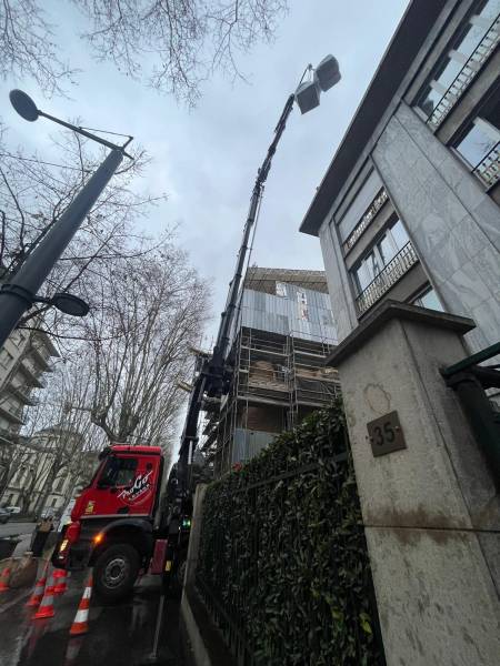 Approvisionnement de dalettes et big bag en toiture avec accès restreint à Lyon (69)