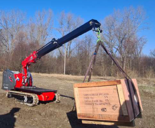 Location d'une MINI GRUE ELECTRIQUE sur chenilles pick and carry - XM800