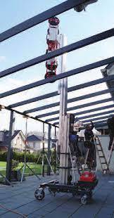 Chariot de pose à déplacement et montée manuels WLU/KS Premium 360 à 400 kg - Jusqu'à 5,15 m